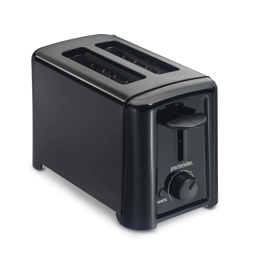 Proctor Silex Black 2-Slice Toaster